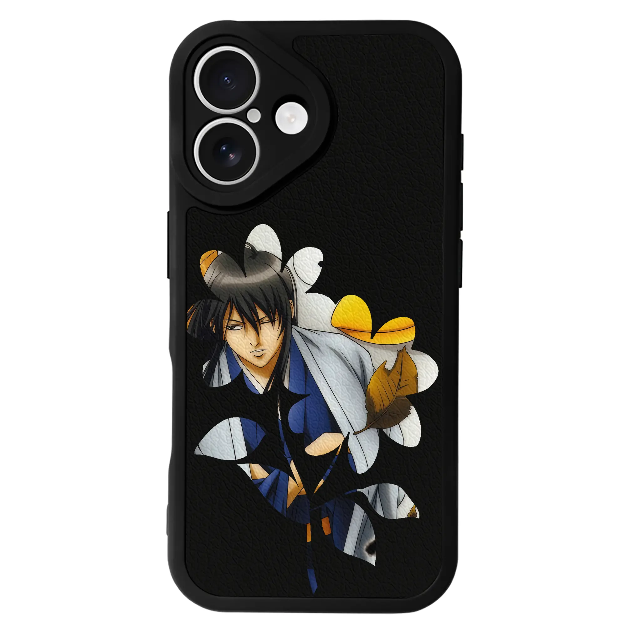 銀魂 グッズ 桂 小太郎 - IPhone 16シリーズ対応 ・ シリコンスマホケース ・ レザー調 ・ 高精度フィット ・ 耐衝撃 ・ ワイヤレス充電対応 ・ 精密カット